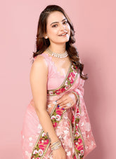 Pink Colour Party Wear Saree